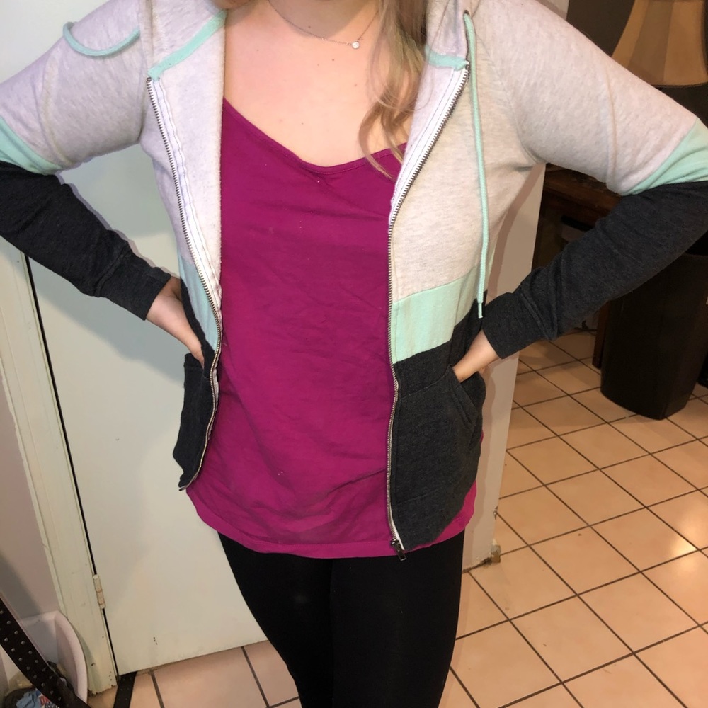 Zip up sweatshirt